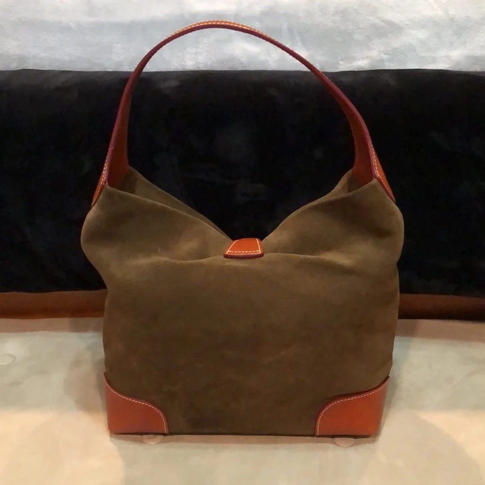 Dooney & Bourke Olive and Tan Hobo Bag Set - Picture 3 of 16
